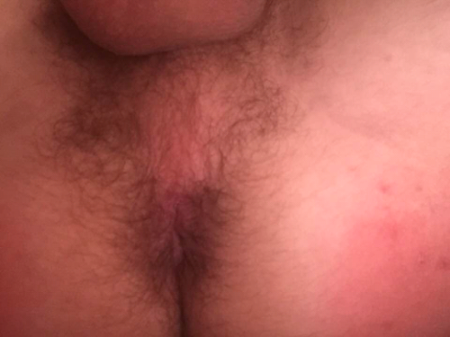 Devin: A white 18 year old teen boy shows his hairy virgin butthole
